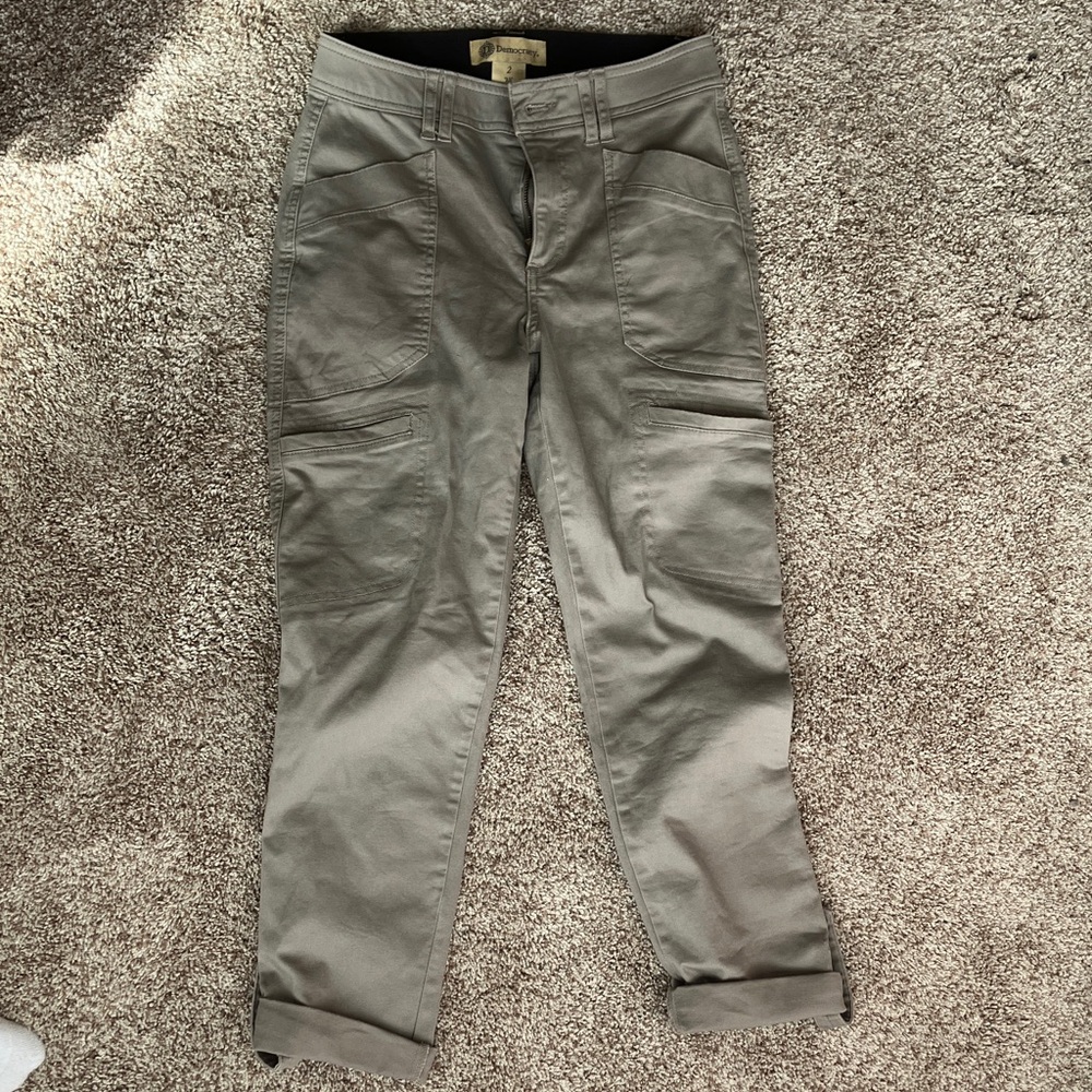 Democracy Women's Olive Cargo Jeans